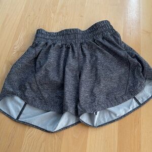 Lululemon Track That Shorts size 6 Heather Lux Multi Black